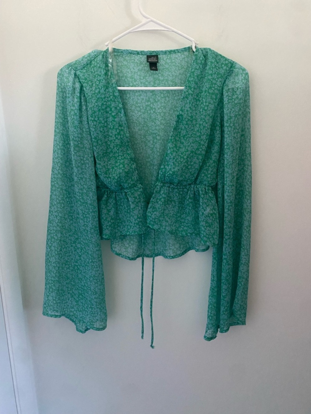 Wild Fable Floral Bell Sleeve Blouse - Picture 2 of 6